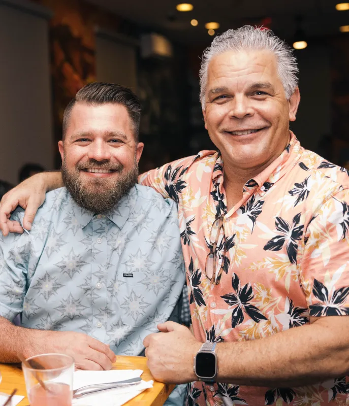 2 male guests and Leftovers