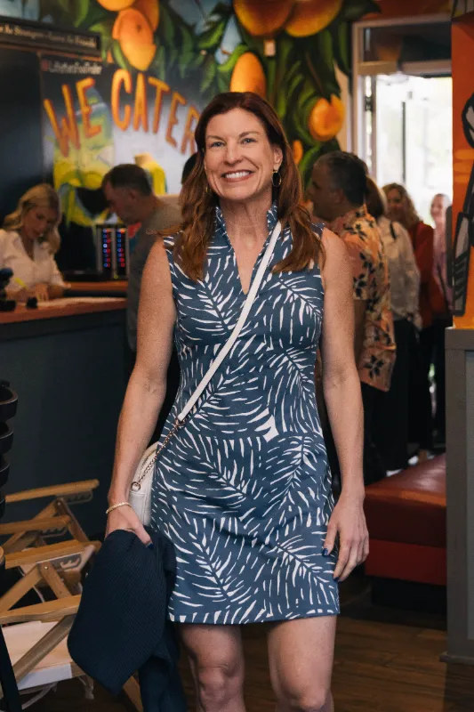 Lady at a special event at Leftovers