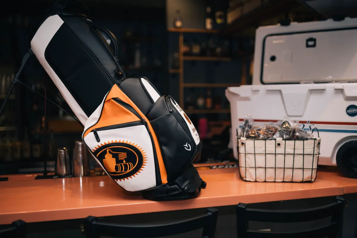 A Golfbag on a barcounter