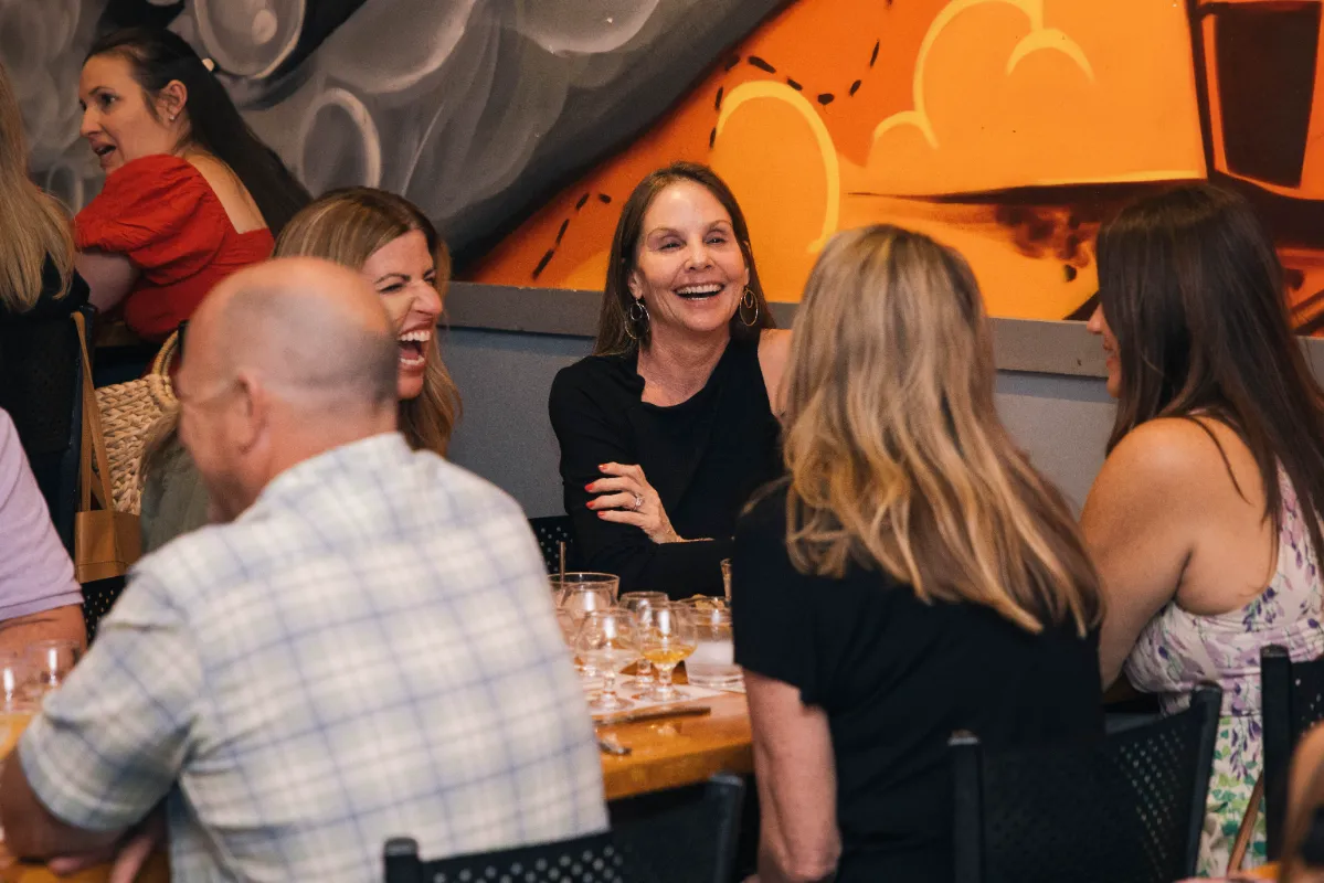 Guest enjoying a function at Leftovers restaurant